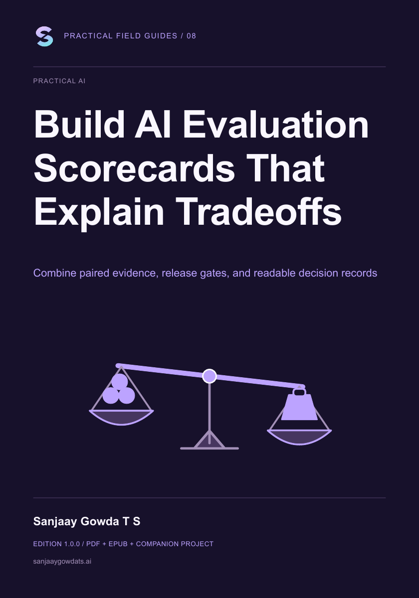 Build AI Evaluation Scorecards That Explain Tradeoffs - book cover