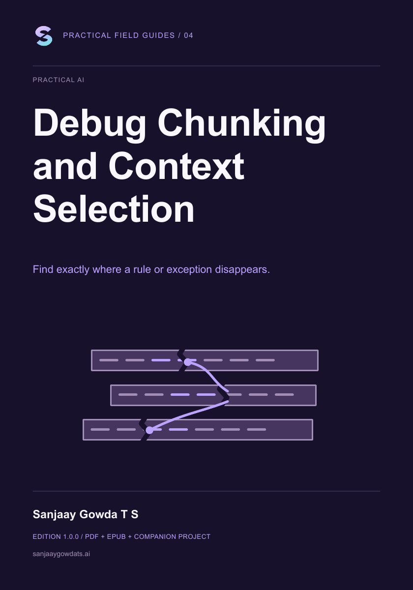 Debug Chunking and Context Selection - book cover