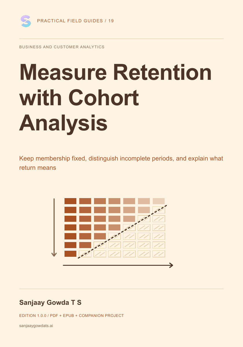 Measure Retention with Cohort Analysis - book cover