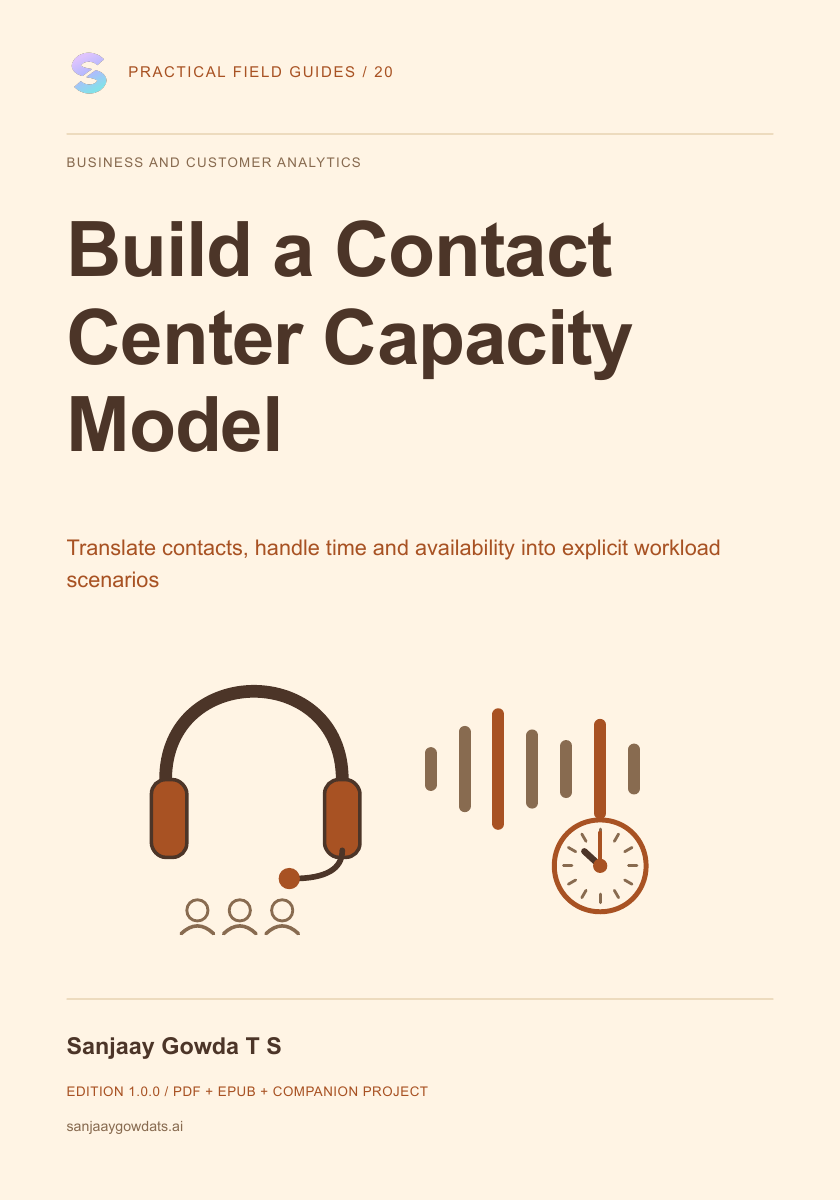 Build a Contact Center Capacity Model - book cover