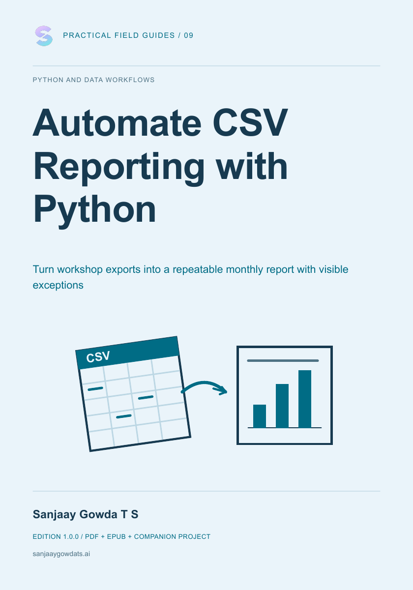 Automate CSV Reporting with Python - book cover