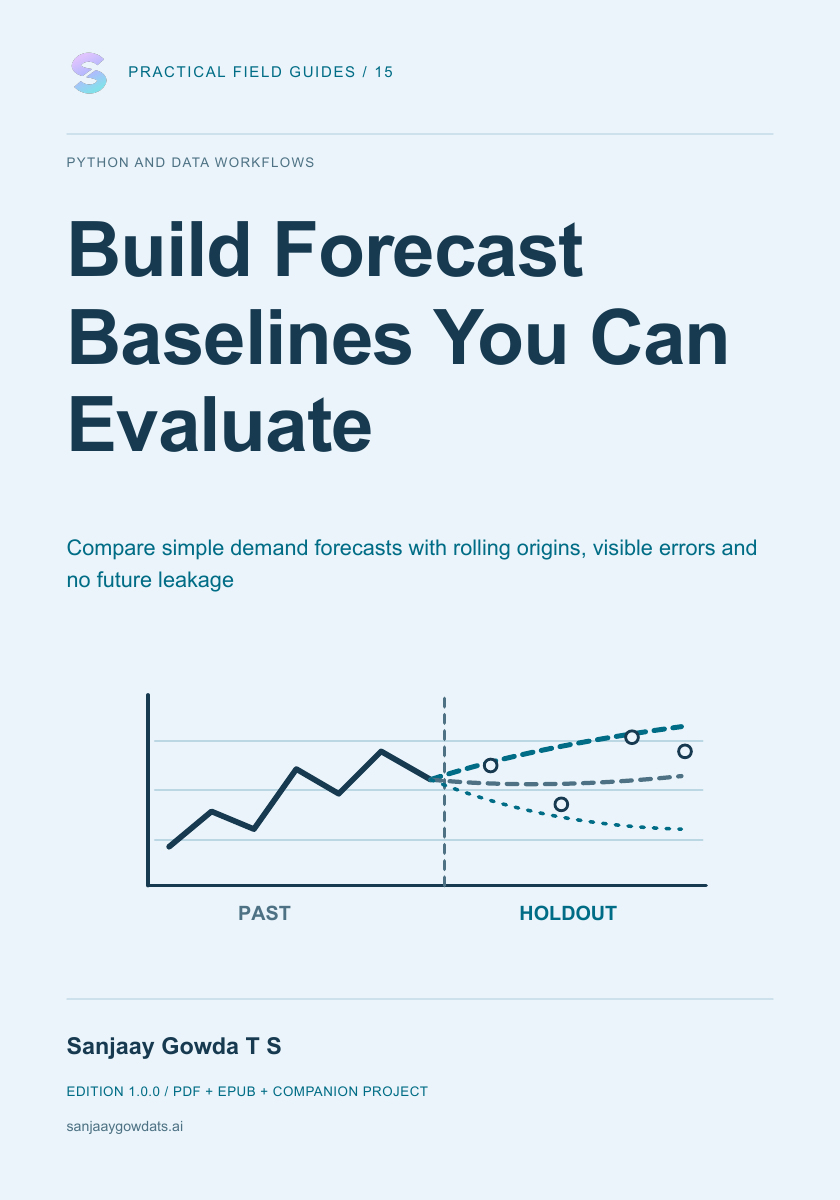 Build Forecast Baselines You Can Evaluate - book cover