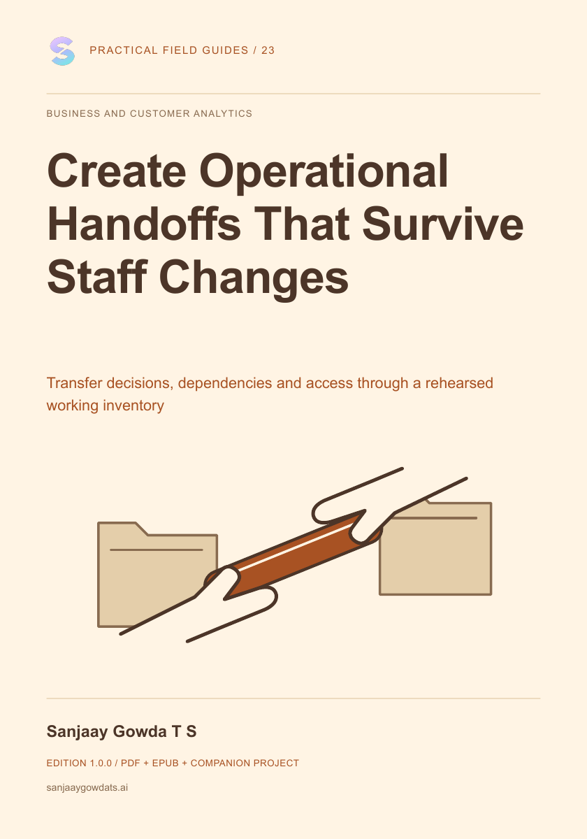 Create Operational Handoffs That Survive Staff Changes - book cover