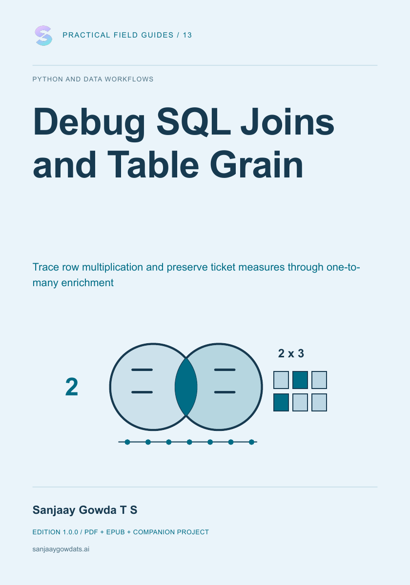 Debug SQL Joins and Table Grain - book cover