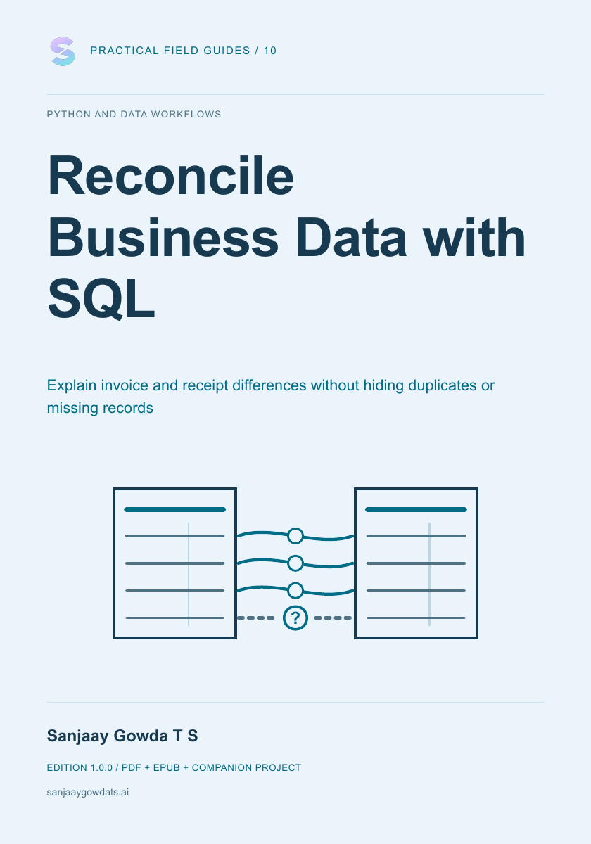 Reconcile Business Data with SQL - book cover