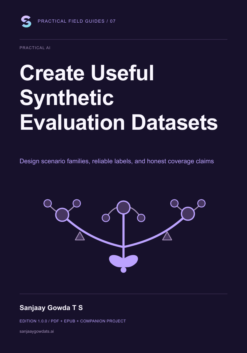 Create Useful Synthetic Evaluation Datasets - book cover